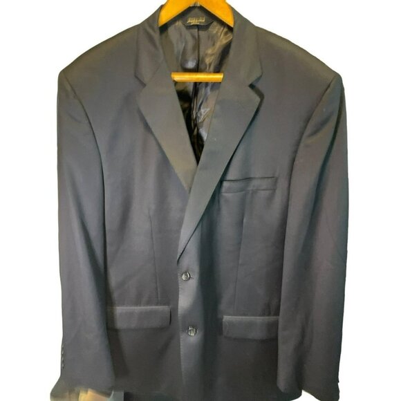 Joseph & Feiss Navy Wool Two Button Suit Jacket Sz 50 - Picture 1 of 7
